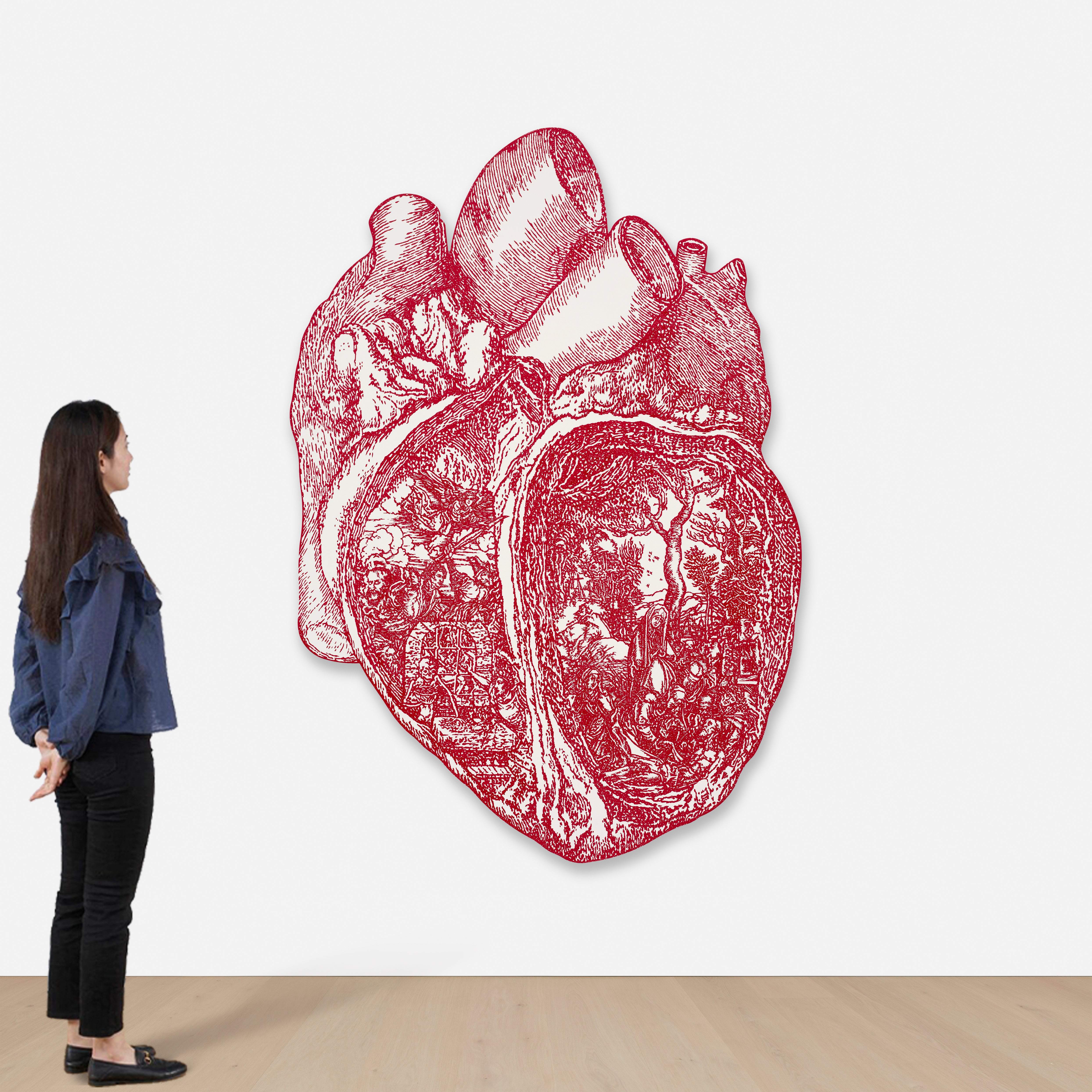 版画 HEART LAND 額装品 Eric Helvie, Heart (Big Heart), Limited Edition Art - Dropshop by