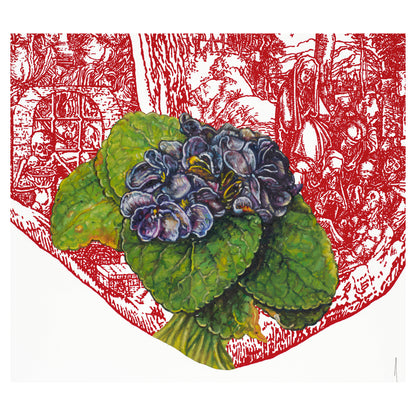 Eric Helvie, Little Heart (Violet Bouquet After Dürer) 