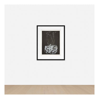 Georg Baselitz limited edition print Erica Dadagon from 2020. Two-color aquatint on Hahnemühle büitten paper (300g), with full margins. Edition of 100.