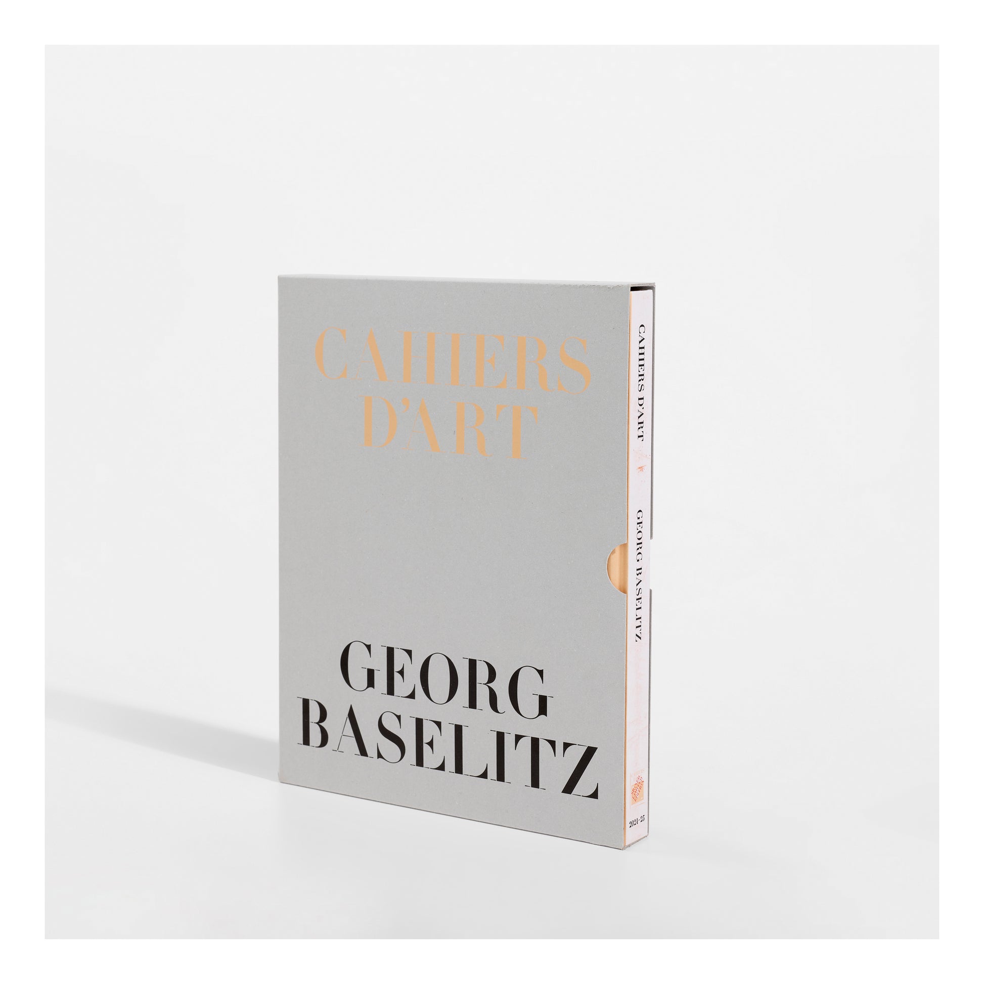 Cahiers d'Art: Georg Baselitz, 2025
272 Page hardcover monograph contained within the printed carboard slipcase, each book accompanied by 3 posters folded inside the book (as issued). Limited edition of 100, published by Cahier's d'art, Paris, France.