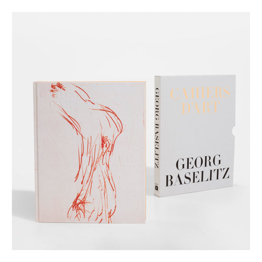 Cahiers d'Art: Georg Baselitz, 2025
272 Page hardcover monograph contained within the printed carboard slipcase, each book accompanied by 3 posters folded inside the book (as issued). Limited edition of 100, published by Cahier's d'art, Paris, France.